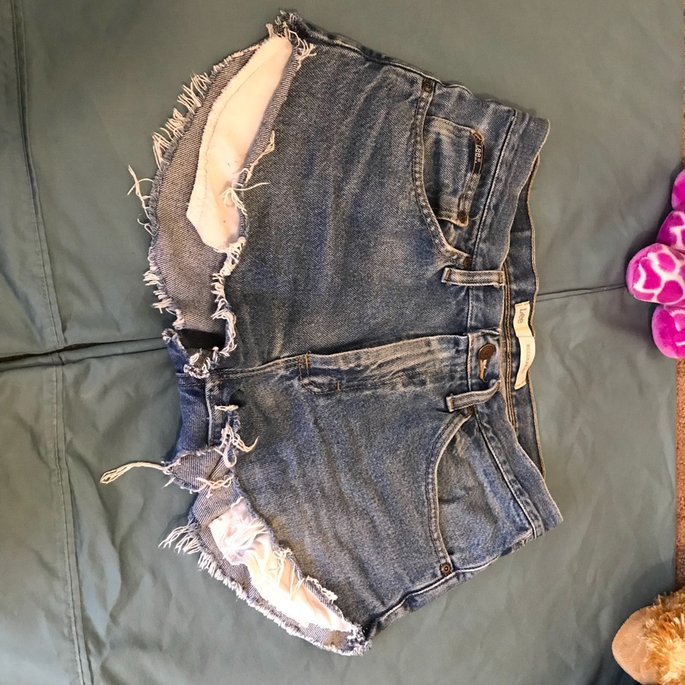 Vintage fringe, high waisted shorts